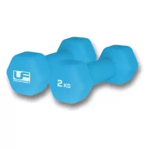 image of Urban Fitness Hex Dumbbells 2kg, Sky Blue