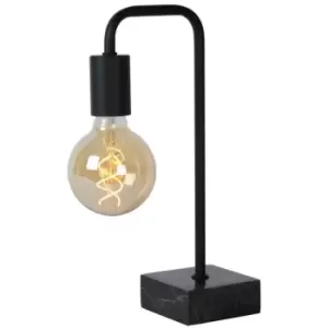 image of Lucide lorin - Table Lamp - 1xE27 - Black