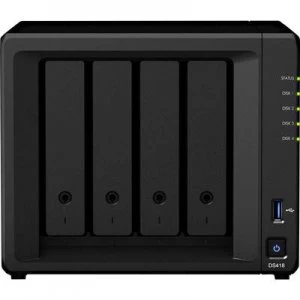 Image of Synology DiskStation DS418 NAS Server casing 4 Bay 4K video support, USB 3.0 Front panel jack