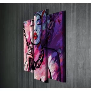 Image of UC002 Multicolor Decorative Canvas Painting (3 Pieces)