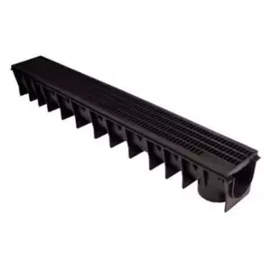 Image of Clark Polypropylene Channel Drainage & Grate, (L)1M (W)142mm