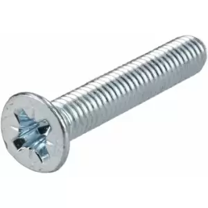 Image of R-tech - 337078 Pozi Countersunk Machine Screws bzp M4 25mm - Pack Of 100