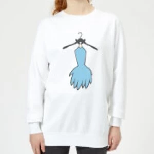 The Flintstones Betty Dress Womens Sweatshirt - White - S