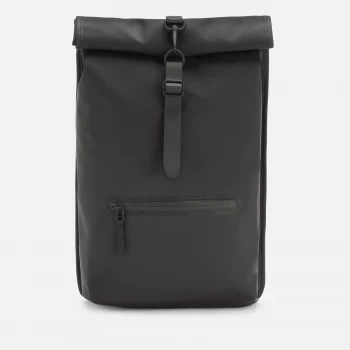 Image of Rains Rolltop Rucksack - Black