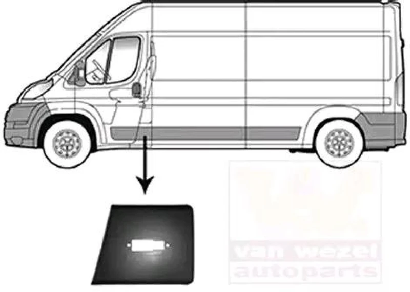 Image of VAN WEZEL 1651407 Body side molding Body side molding (1003)