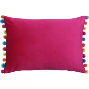 image of Paoletti Fiesta Rectangle Cushion Cover (35 x 50cm) (Hot Pink/Multi)