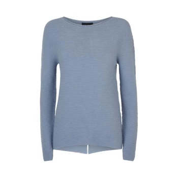 image of James Lakeland Ribbed Knit Jumper - Pale Blue