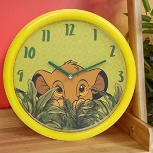 image of Disney Lion King Simba Wall Clock with Glow In The Dark Dial