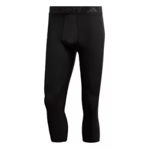 image of adidas Techfit Training three quarterTights Mens - Black