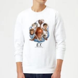 image of ET Painted Portrait Sweatshirt - White