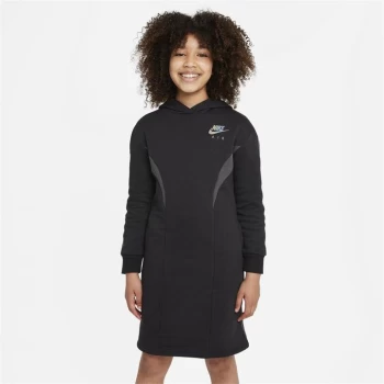 image of Nike Air Fleece Dress Junior Girls - Black/Grey