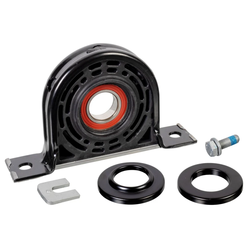 Image of FEBI BILSTEIN 175747 Suspension, drive shaft with fastening/mounting material, with rolling bearing Suspension,drive shaft (1420)
