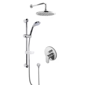 Image of Nuie Concealed Round Manual Valve, Kit & Head Chrome