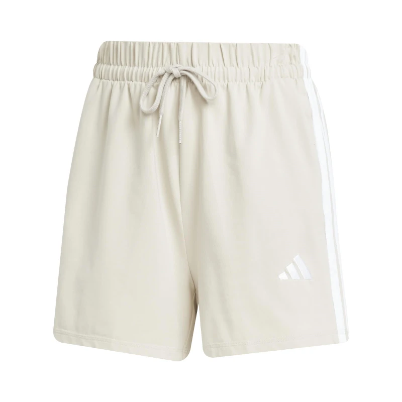 Image of adidas Essentials 3 Stripe Shorts Womens Alumina/White female S (8-10)