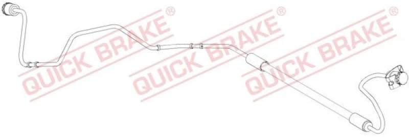 Image of QUICK BRAKE Brake hose QUICK BRAKE 96.014