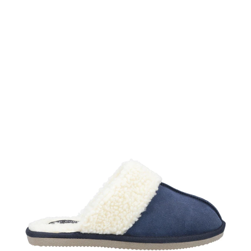 Image of Hush Puppies Womens Arianna Mule Slippers - UK 4 Blue female GDE2847NVY4