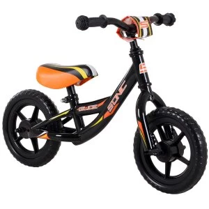 image of Robert Dyas Sonic Glide Boys Balance Bike with 10" Wheels and Orange