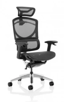 Image of Trexus Ergo Click Plus Mesh Headrest Black Ref PO000063