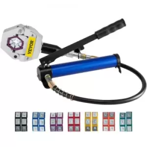 image of Separable Hydraulic Hose Crimper 7 Dies With Aluminum Pump A/C Air Condtioning Handheld Crimping Set