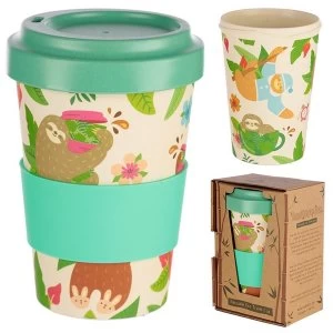 image of Bambootique Eco Friendly Sloth Design Travel Cup/Mug