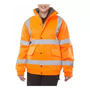 Image of Beeswift - BOMBER JACKET FLEECE LINED Hi Vis Orange XXXL - Orange - Orange