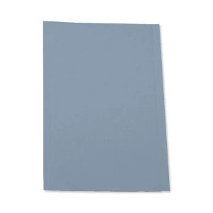 image of 5 Star A4 Square Cut Folder Recycled Pre-punched 250gsm Blue Pack of 100