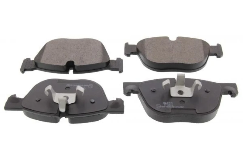 Image of MAPCO 6961 Brake pad set Front Axle, prepared for wear warning indicator, with anti-squeak plate Brake Pad Set,disc brake (402)