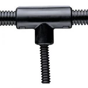 Image of Panduit CF382538F Q T Connector For Corrugated Conduit Polypropylene Black