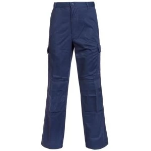 image of Combat Trousers Polycotton with Pockets 32" Tall Navy Blue