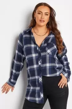 image of Check Brushed Raglan Shirt