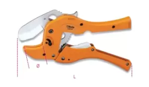 Image of Beta Tools 342A Plastic Pipe Ratchet Shears (Max 50mm) 003420101