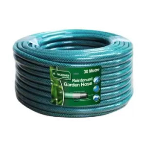 image of 30m Reinforced Garden Hose Pipe / Hosepipe in Green