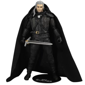 image of McFarlane Netflix's The Witcher 7 Action Figure - Geralt of Rivia (With Cloth Cape)