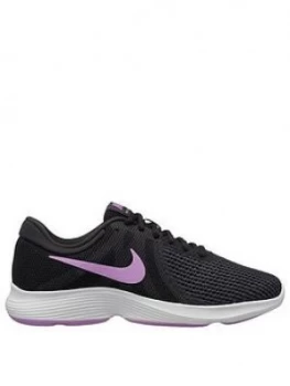 Image of Nike Revolution 4 BlackPurple BlackPurple Size 3 Women