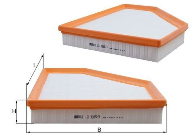 Image of Air filter MAHLE LX 3985/3