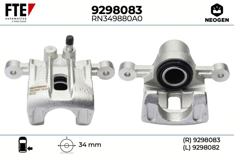Image of Brake caliper FTE 9298083