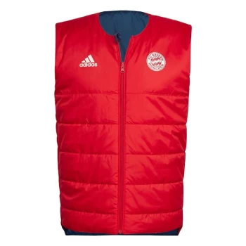 Image of adidas FC Bayern Condivo 22 Padded Vest Mens - Crew Navy / Scarlet