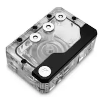 image of EK Water Blocks EK-Quantum Kinetic FLT 80 D5 PWM D-RGB Pump / Reservoir Combo - Plexi