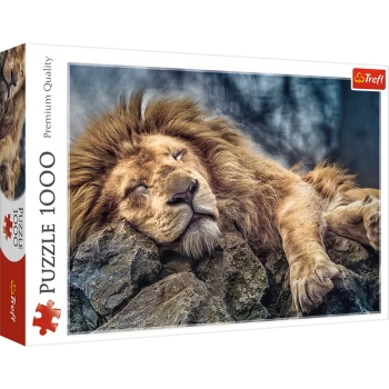 image of Trefl Sleeping Lion Jigsaw - 1000 Piece