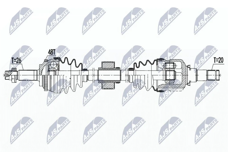 Image of NTY Drive shaft NTY NPW-TY-139