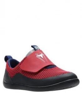 Image of Clarks Spiderman Play Power Shoe, Red, Size 4.5 Younger