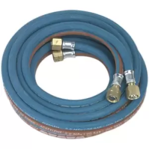 image of SGA5 Twin Rubber Hose Set Oxyacetylene 5m - Sealey