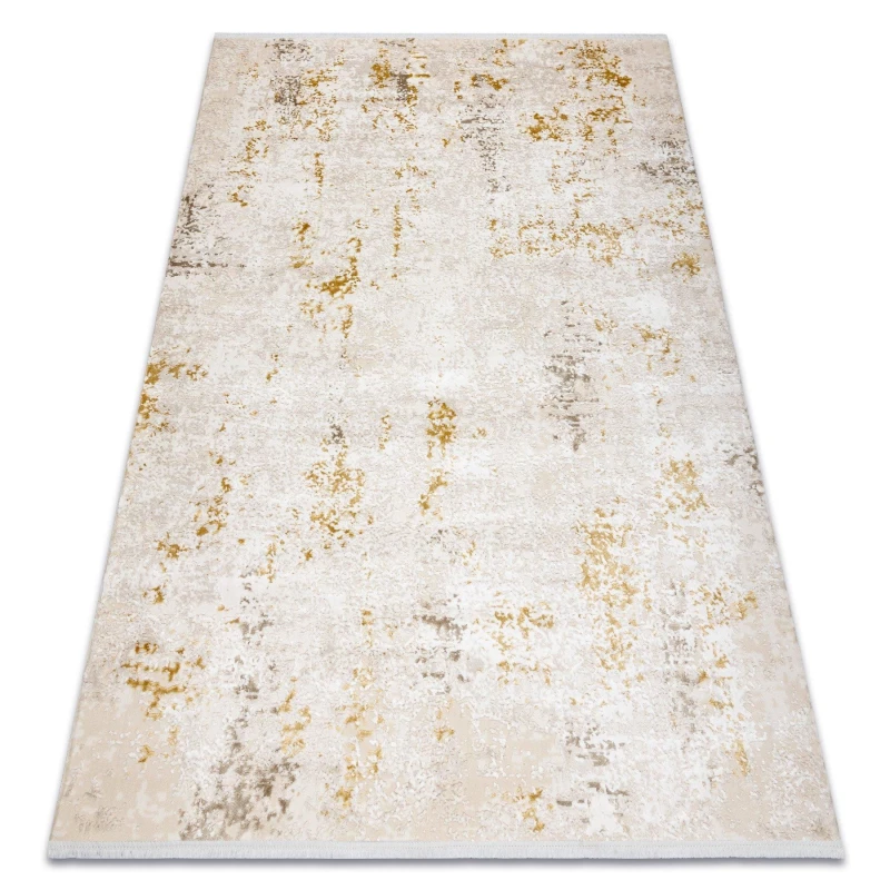 Image of RugsX Modern Carpet Duke 51546 Cream / Gold - Vintage, Structured, Very Soft 80X150 Cm