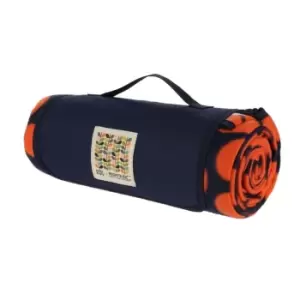 Image of Regatta Orla Kiely Picnic Rug - Daisy Navy