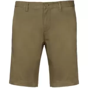 image of Kariban Mens Chino Bermuda Shorts (3XL) (Light Khaki)