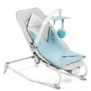 image of Kinderkraft Felio 3in1 Reclining Baby Bouncer Rocker Chair - Light Blue