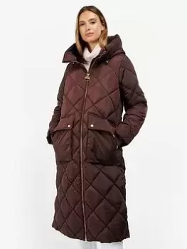 Image of Barbour International Gotland Quilt - Purple, Purple, Size 10, Women