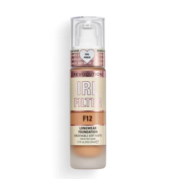 Image of Makeup Revolution IRL Filter Longwear Foundation 23ml (Various Shades) - F12