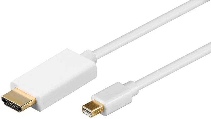 Image of Microconnect MDPHDMI3 video cable adapter 3m Mini DisplayPort HDMI Wh