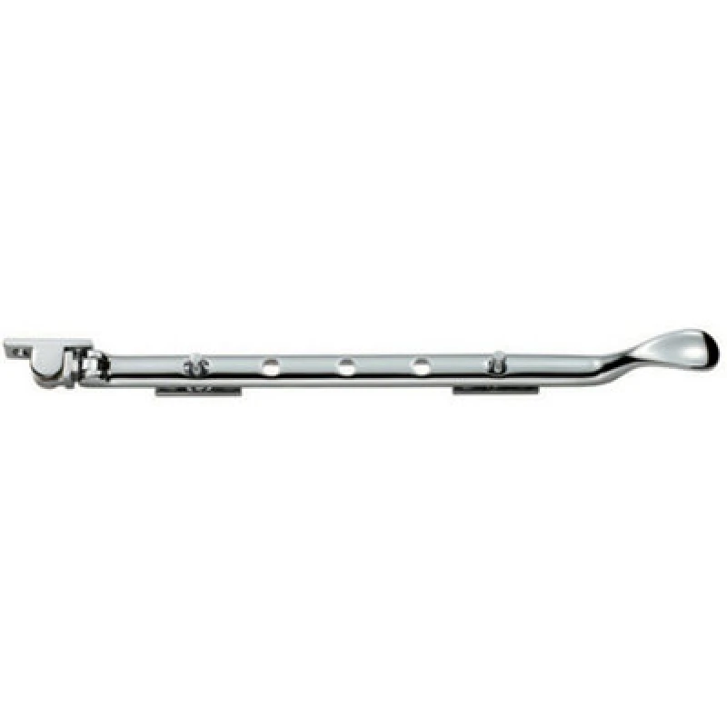 Image of Loops Victorian Casement Window Stay 300mm Length 2 Pins Included Polished Chrome Multi